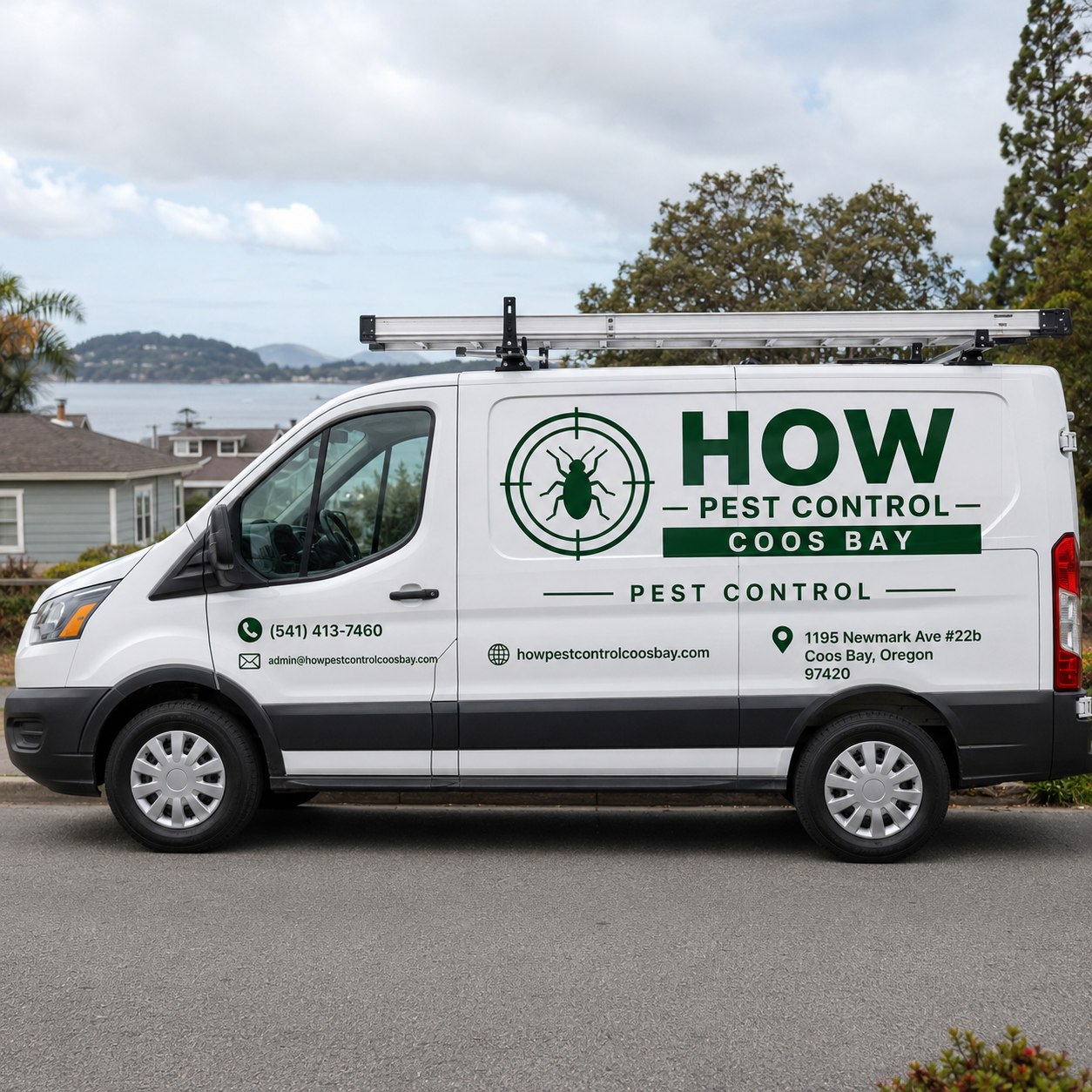 our work van for pest control in Coos Bay OR